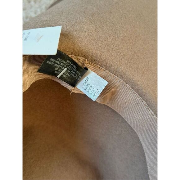 Lane Bryant Fedora Hat Wool Tan One Size main image 4